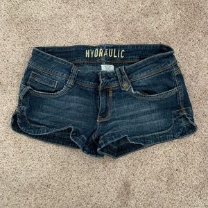 Hydraulic Jean Shorts, size 9/10